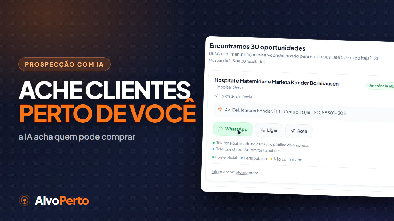 Prospecção com IA: como encontrar clientes B2B na sua região